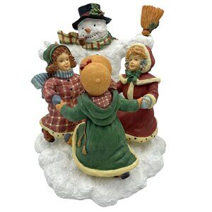 Merry Round Snowmen First Edition 1998 Susan Winget Collectible Figurine